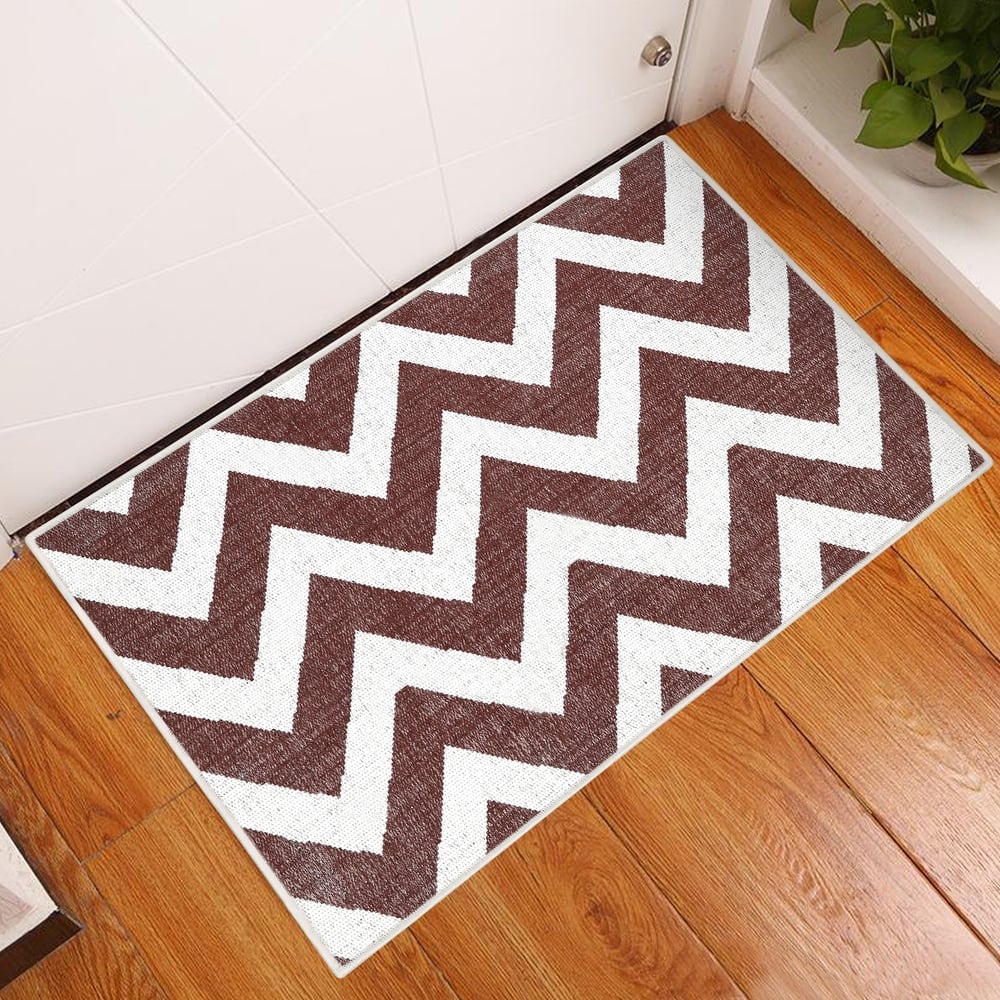 Sussexhome Heavy Duty Ultra Thin Non Slip Washable Cotton Indoor Rug - 2' x 3'