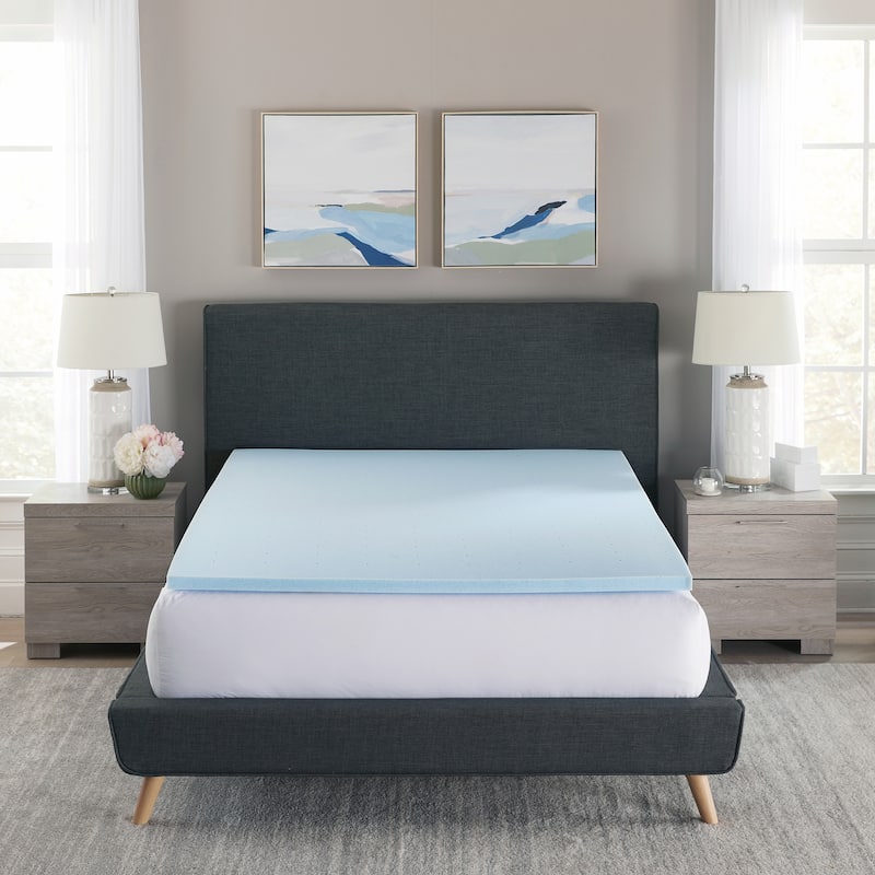 Bodipedic Comfort Gel-Infused Memory Foam Mattress Topper