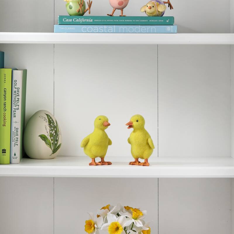 5" Resin Flocked Duck