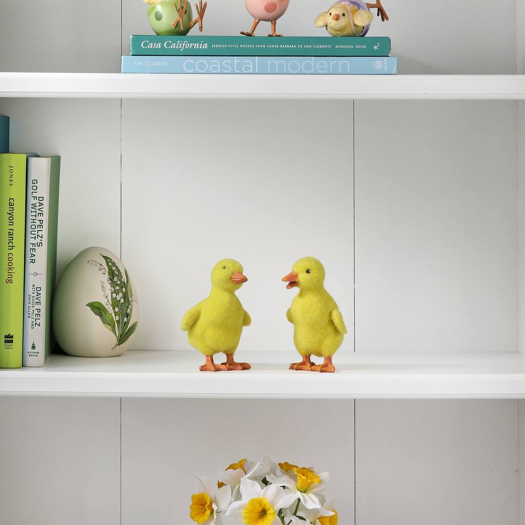 5" Resin Flocked Duck