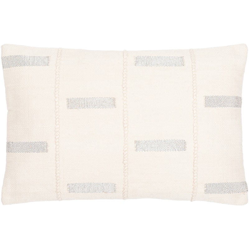 Olafae Country Throw Pillow with Metallic Accents - 14"H x 22"W - Cover Only