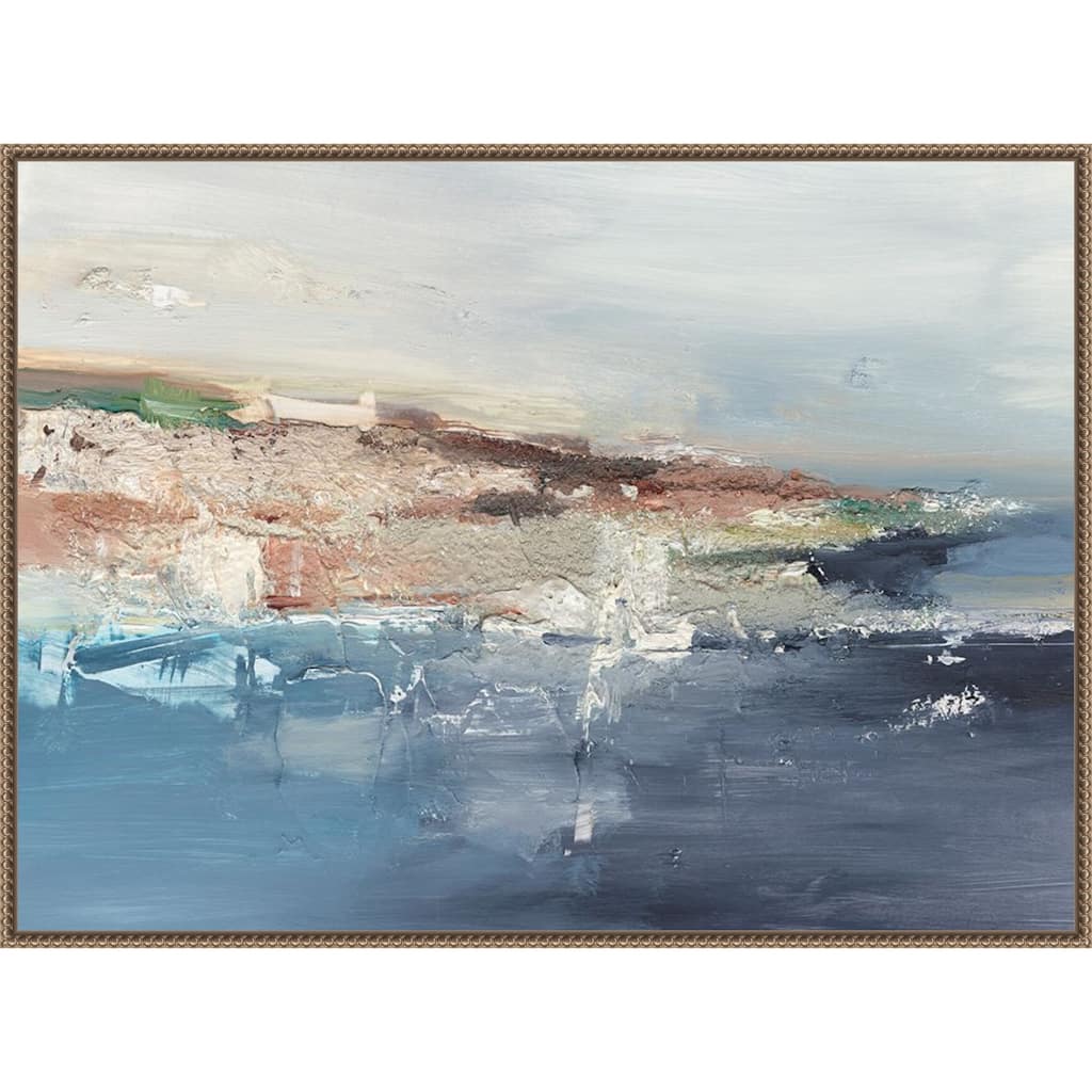 European Coastal Abstract No. 1 by Ethan Harper Framed Canvas Wall Art Print