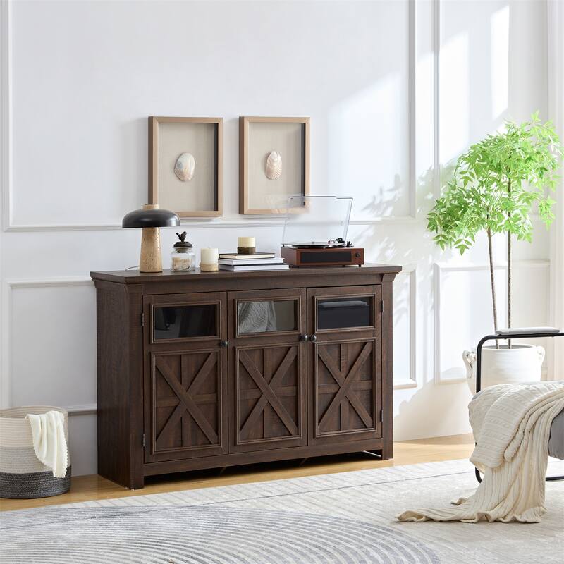 MDF 3-Doors Cabinet Buffet Sideboard