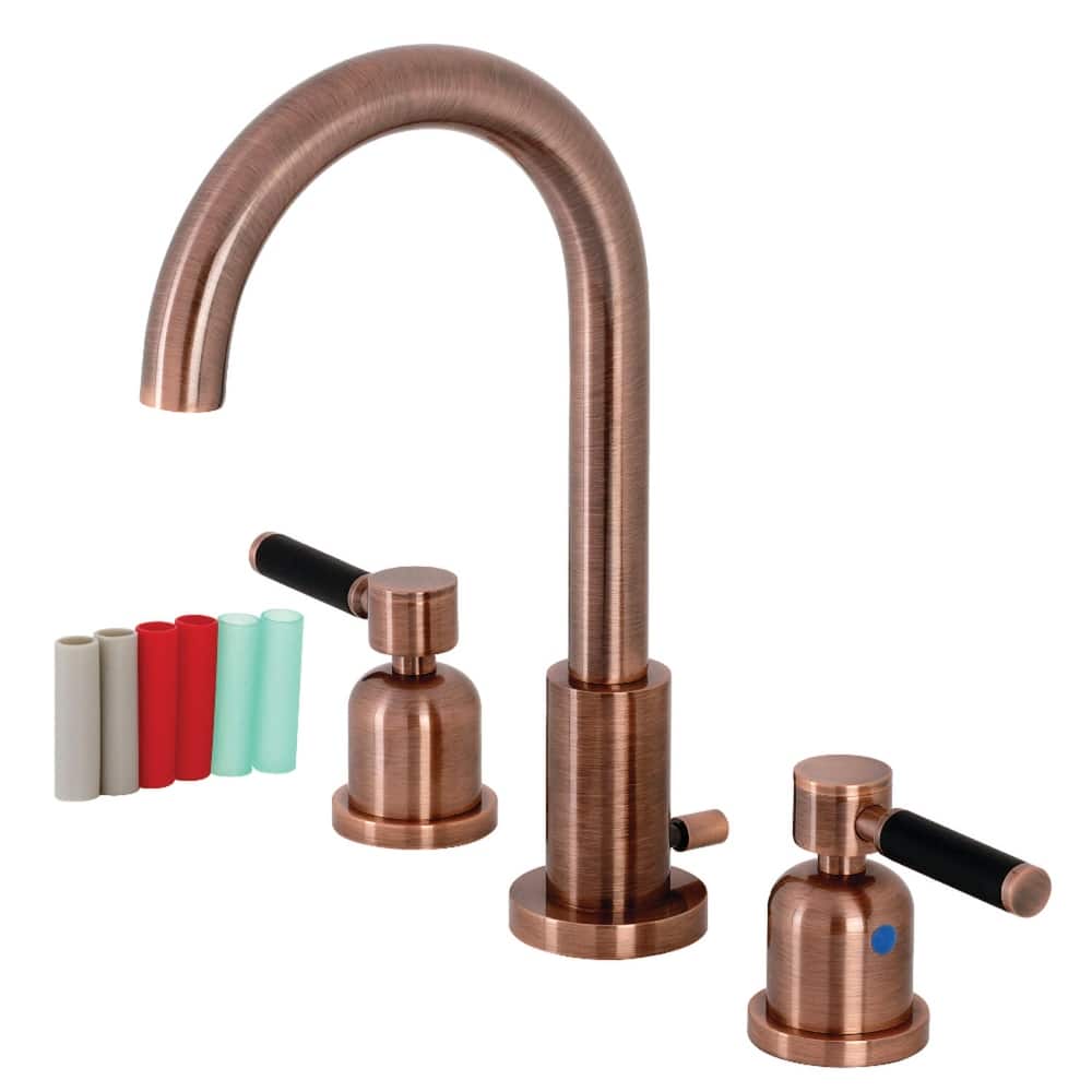 Kingston Brass Kaiser 1.2 GPM Deck Mounted Widespread Bathroom Faucet