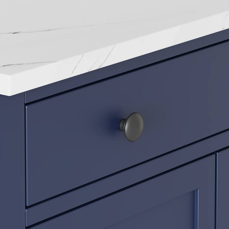 Roomfitters Modern Kitchen Pantry Buffet, Coffee Bar Cabinet with storage units and Shelves