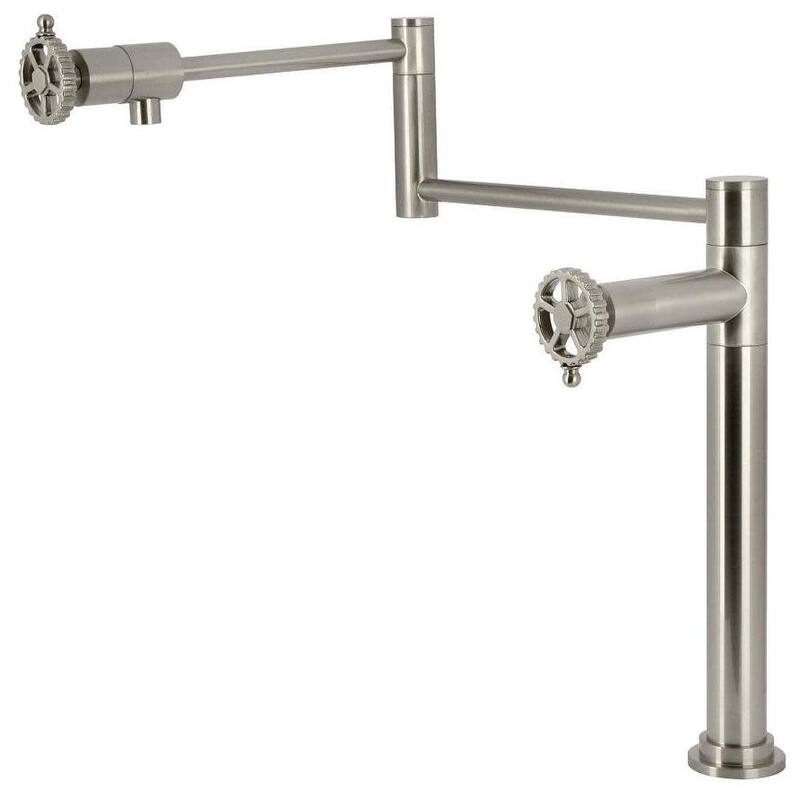 Kingston Brass KS470.CG Fuller 3 GPM Single Hole Pot Filler - Brushed Nickel