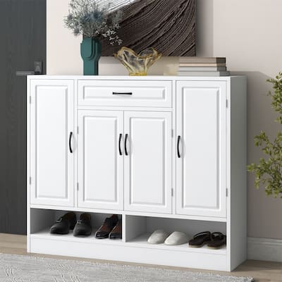 Merax Sleek and Modern Shoe Cabinet with Adjustable Shelves