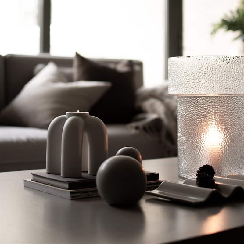 ROPE Candle Holder White - White