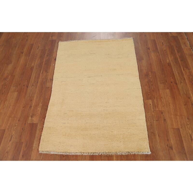 Modern Gabbeh Oriental Foyer Rug Handmade Contemporary Wool Carpet - 2'7"x 3'11"