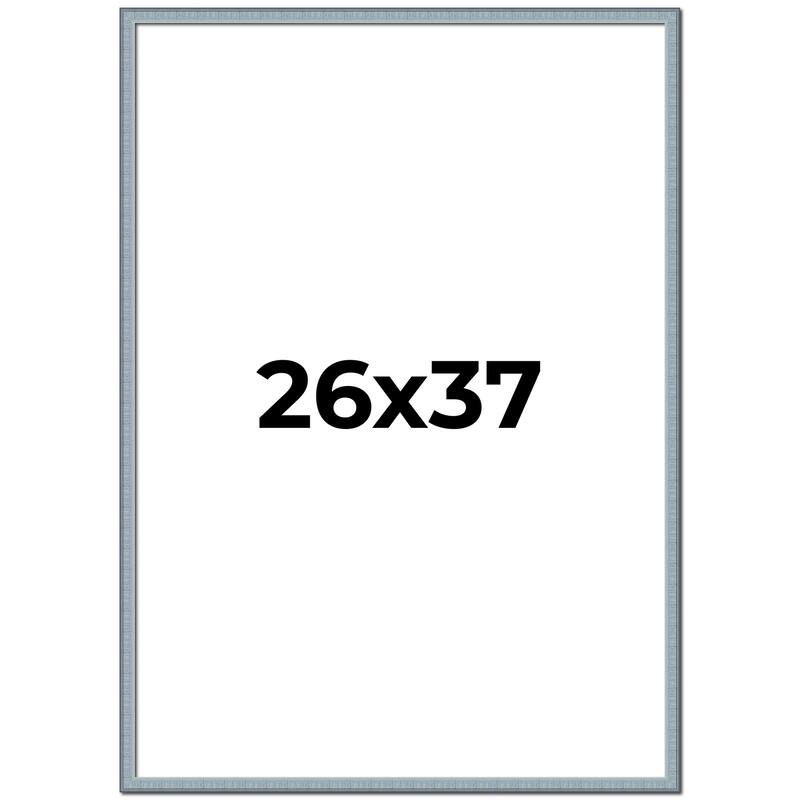 26x37 Frame Rustic Sky Blue Solid Wood Picture Frame | 0.75 Inch