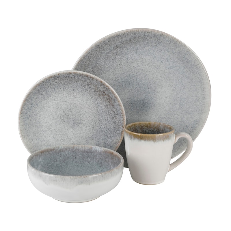 Gibson Elite Kashmir 16-Piece Dinnerware Set - Blue