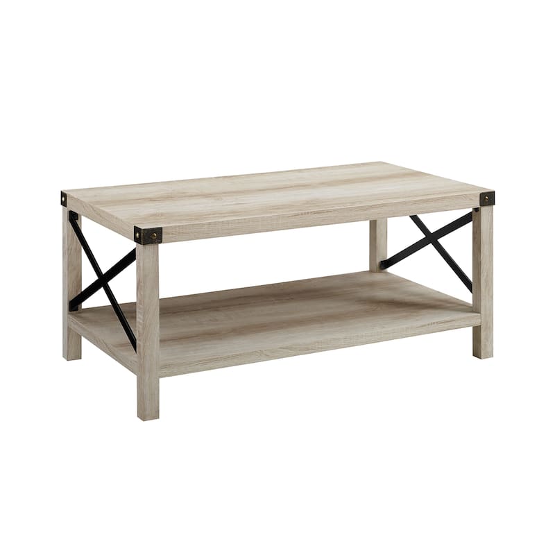 Middlebrook Kujawa Coffee Table with Metal Accents