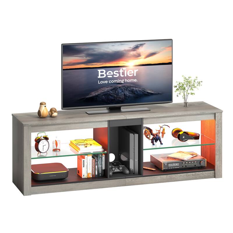 55 inch Entertainment Center LED TV Stand up to 65 Inch TVs for Living Room - 55 inches