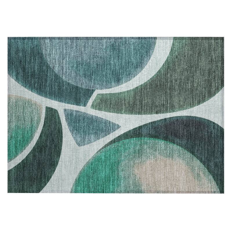 Machine Washable Indoor/ Outdoor Modern Hays Chantille Rug