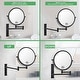 preview thumbnail 12 of 20, 8 inch Double-Sided Framed Wall Mounted Magnifying Bathroom Mirror