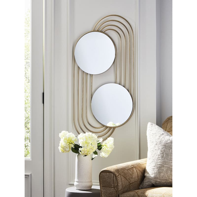 Signature Design by Ashley Warrenley Gold Accent Mirror - 20" W x 1" D x 40" H