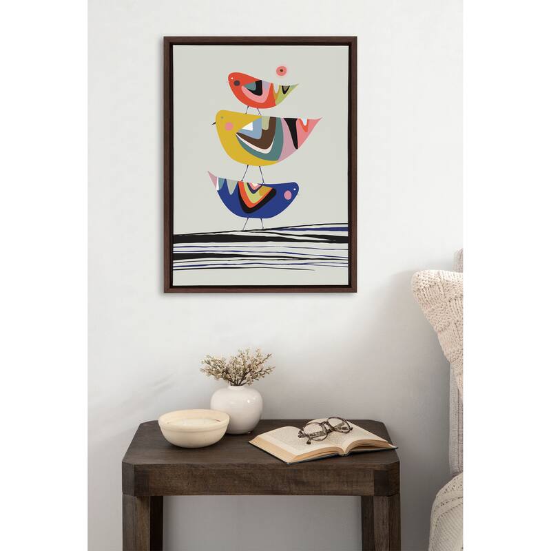 Kate and Laurel Sylvie The Family Tree Framed Canvas By Rachel Lee