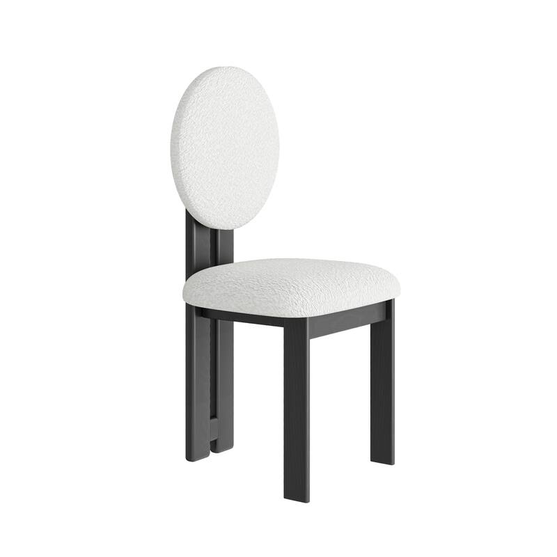 Modern Accent Chair, Upholstered Armless Dining Sherpa Chairs Set Of 2