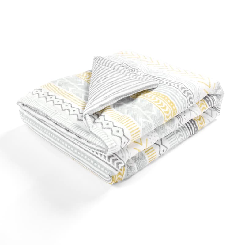 Lush Decor Hygge Geo Reversible Soft & Plush Oversized Baby Blanket - 50" x 36"