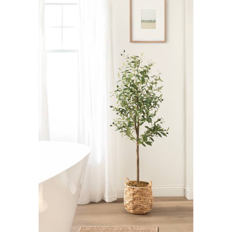 Kate and Laurel Oliveira Faux Olive Tree