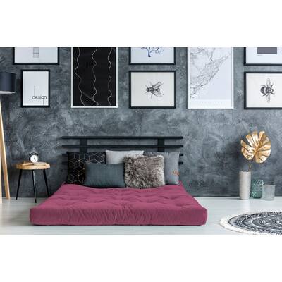 AJD Home 8" Double Foam Futon Mattress, Full Size Mattress Sleep Supportive & Pressure Relief, 75" x 54"