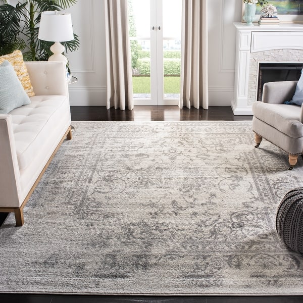 slide 2 of 6, SAFAVIEH Adirondack Sierra Vintage Oriental Distressed Rug - Ivory/Silver - 6' x 9'