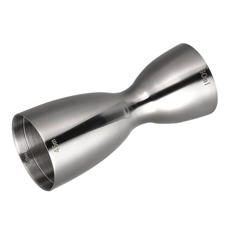 1oz/1.5oz Cocktail Jigger, Stainless Steel Rim Bell Jigger Cup - 92mm