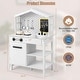 preview thumbnail 5 of 3, Kids Kitchen Playset Farmhouse Pretend Play Toddler Kitchen Set