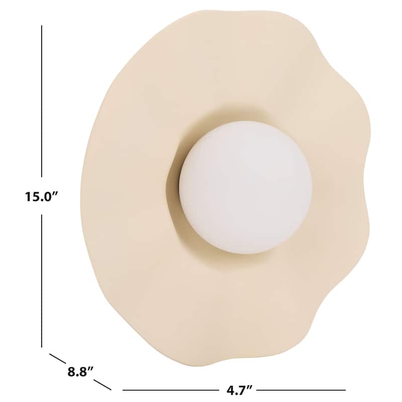 SAFAVIEH Couture Renza, 15-inch, Ceramic Wall Sconce - 15"W x 9"D x 5"H