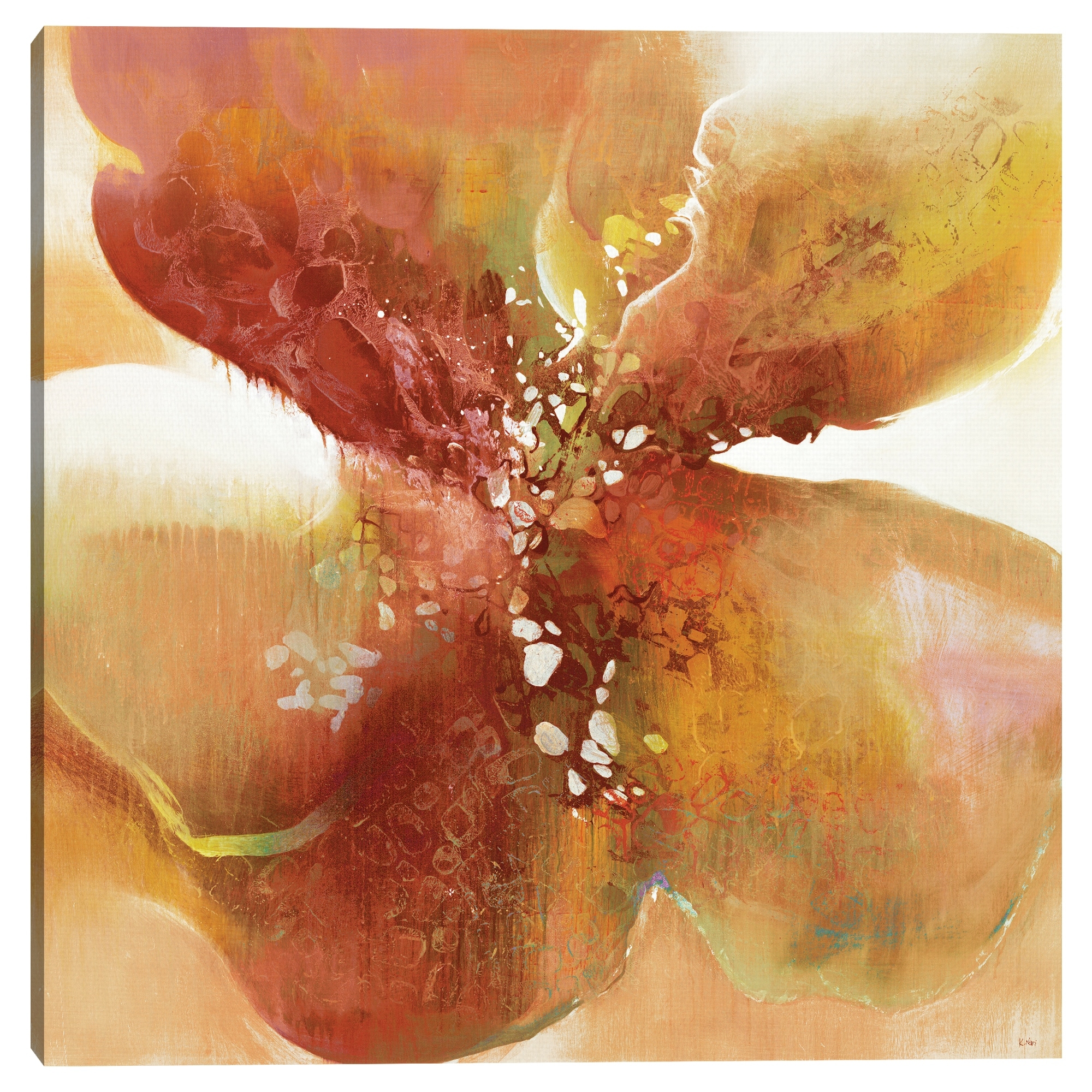 Amber Petals by K. Nari Canvas Art Print