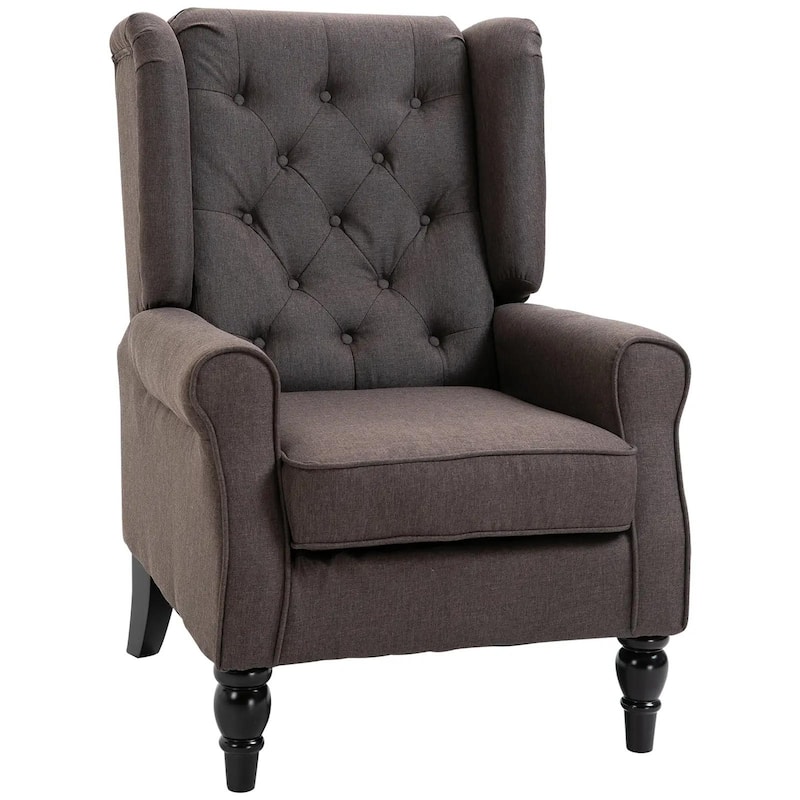 Wingback Accent Chair for Living Room, Button-Tufted Lounge Chair