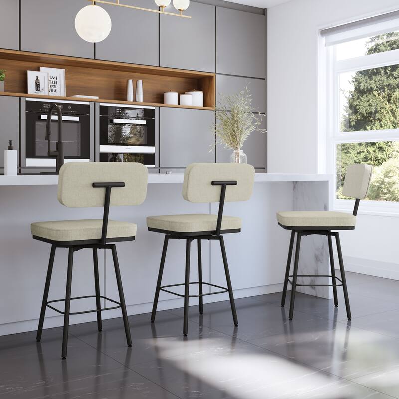 Amisco Tereza Swivel Counter and Bar Stool