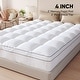 preview thumbnail 9 of 8, 4 Inch White Memory Foam Mattress Covers