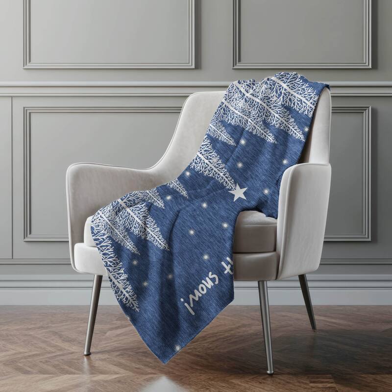 Premium Machine Washable ASB223 Christmas Snowman Sherpa Throw Blanket