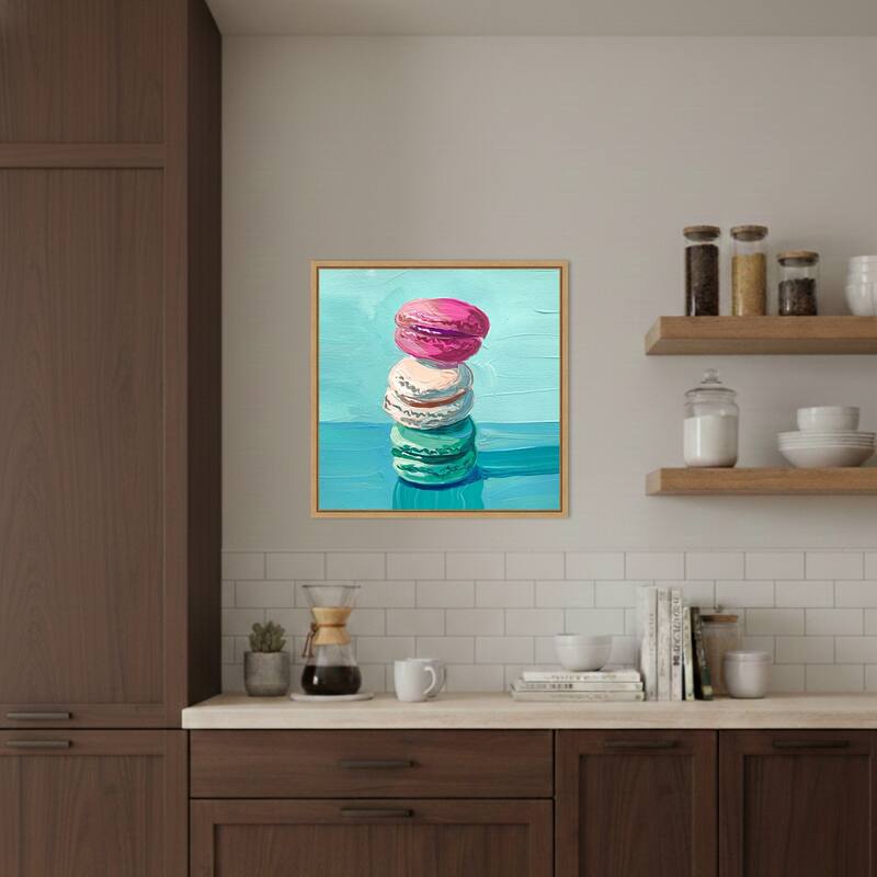 Macarons by Pauline Wegman Framed Canvas Wall Art Print