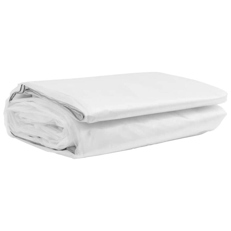 vidaXL Clear Tarpaulin with Eyelets 9.8x9.8/13.1/19.7/26.2' Polyethylene - Transparent