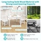 preview thumbnail 17 of 19, Costway Wooden Kids Table and 2 Chairs Set with Rubber Wood Legs - See Details