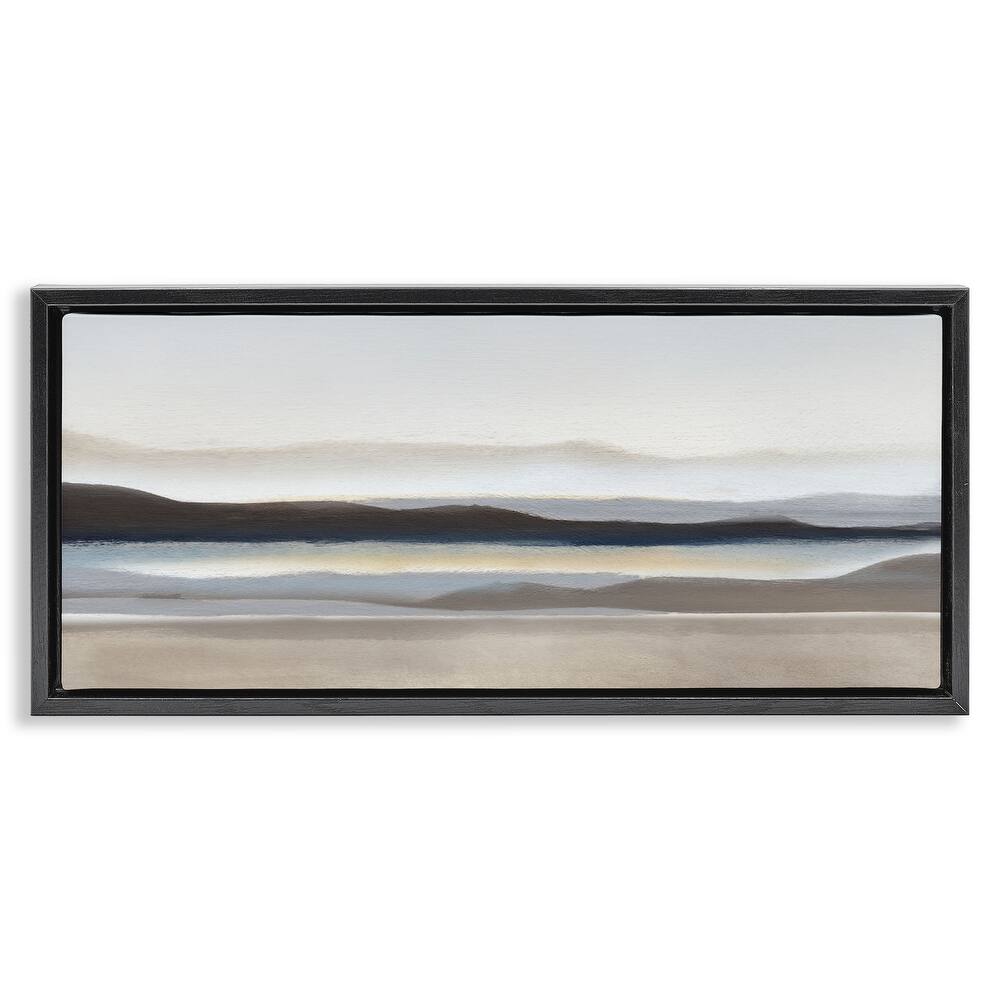 Stupell Fade Neutral Desert Scenery Framed Floater Canvas Wall Art Design By Charity Henderson