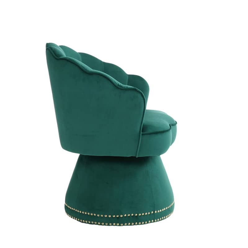 Modern Shell Design Swivel Barrel Chair, Emerald Bed Bath & Beyond 39979062