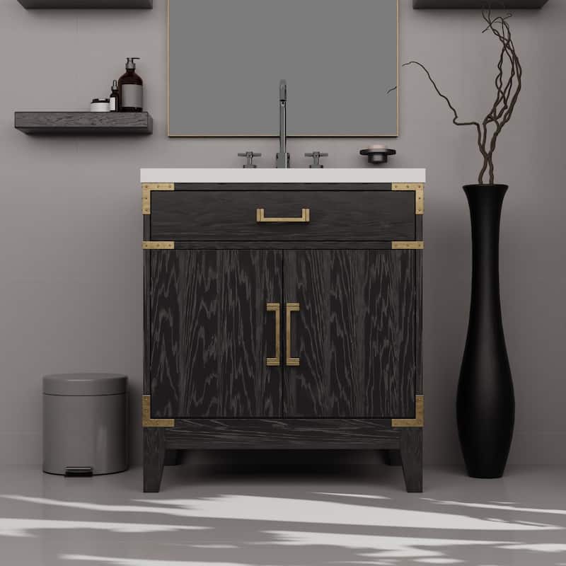 Laurel Bath Vanity with Quartz Top and Sink