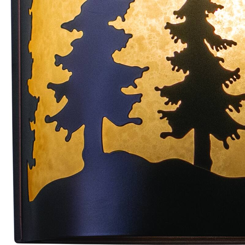 Wall Sconce Bronze Tree Light Indoor Outdoor Flush Mount Sconce - 5