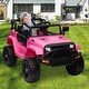 preview thumbnail 8 of 12,  Kids Ride On Toy Electric Car with Remote Control Pink