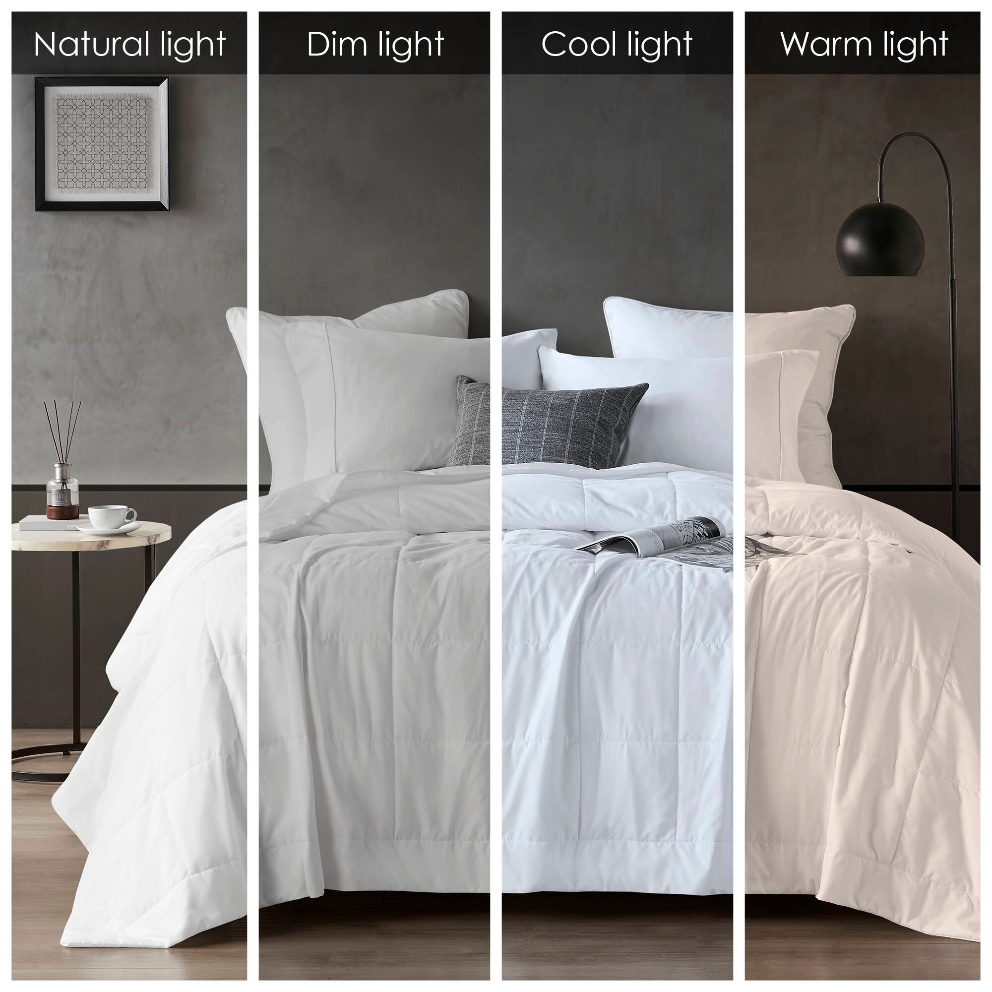 Sharper Image All Season Down Alternative Blanket On Sale Bed