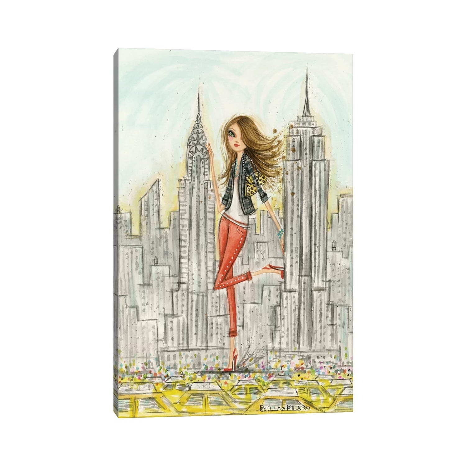 iCanvas "New York" by Bella Pilar Canvas Print