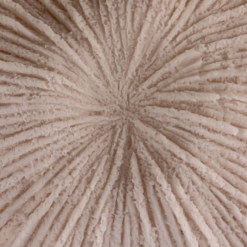Resin LED Coral Shaped Lamp, White - 10.9"L x 10.9"W x 9.0"H