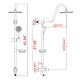 preview thumbnail 13 of 14, YASINU Matte Black 2-Spray Shower System with Handheld shower