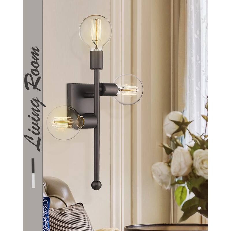 3-Light Modern Farmhouse Vanity Wall Sconce Lamp