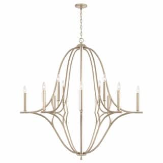 Claire 12-light Brushed Champagne Hanging Chandelier