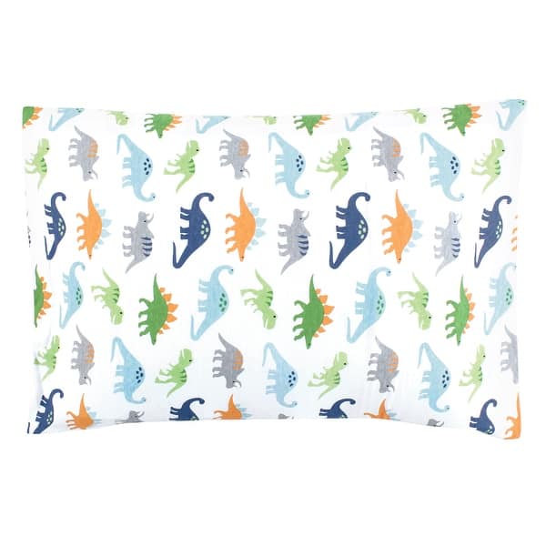 slide 1 of 1, Hudson Baby Infant Boy Cotton Toddler Pillow Case, Dinosaurs, One Size - Dinosaurs Dinosaurs - One Size