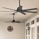 preview thumbnail 1 of 11, Hunter 60" Downtown Windmill Outdoor Ceiling Fan w/ Wall Control, Damp-Rated - Indoor-Outdoor, Industrial, Modern - ENERGY STAR! Matte Black